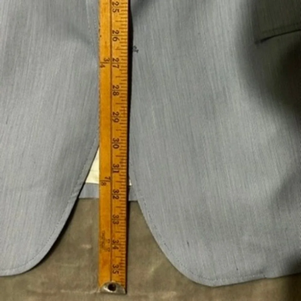 Levi Strauss Tailored Classics Mens 48L Blue White Linen Look Suit & Pants